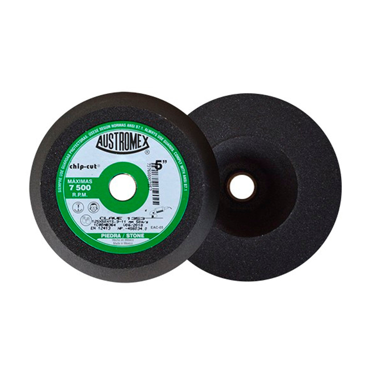 Copa Abrasiva 5"X2"X5/8-11 Grano 80 (Uso En Pied-Conc-Ladr-Marm-Gran) Chip-Cut