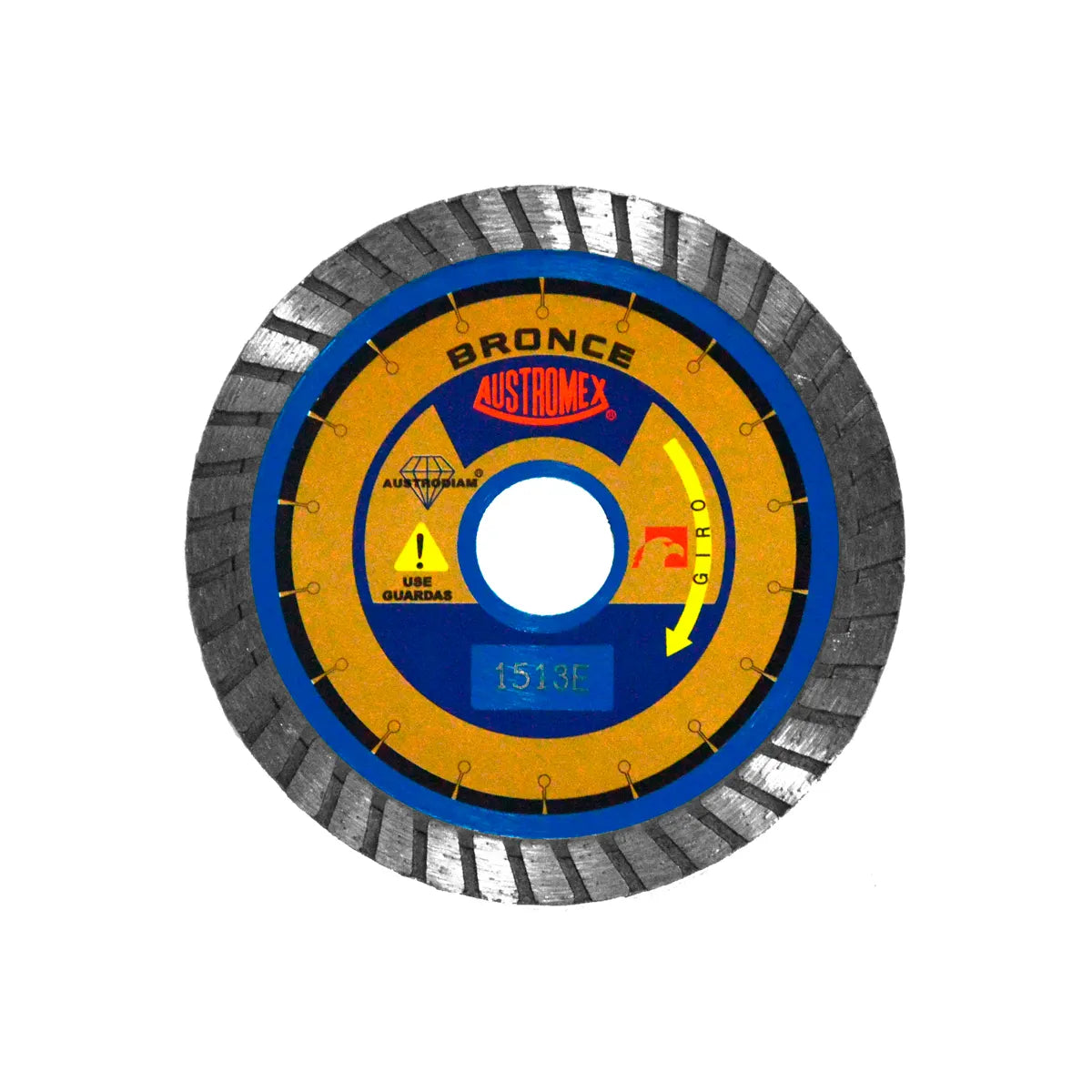 Disco De Diamante 4.1/2"X0.08"X7/8" Turbo Usos Generales Azul Bronce