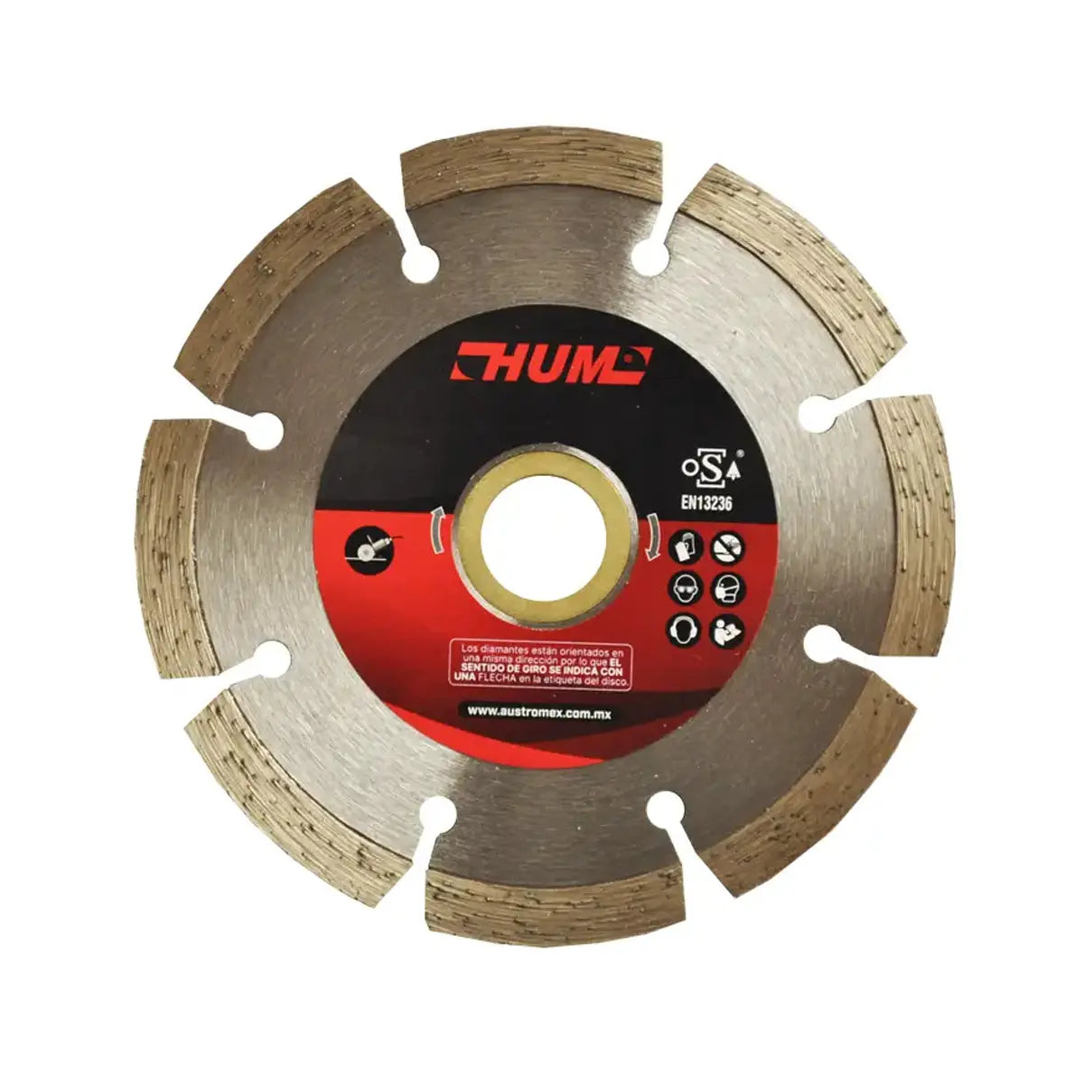 Disco De Diamante 4"X0.07X7/8" Segmentado Usos Generales (Hum)