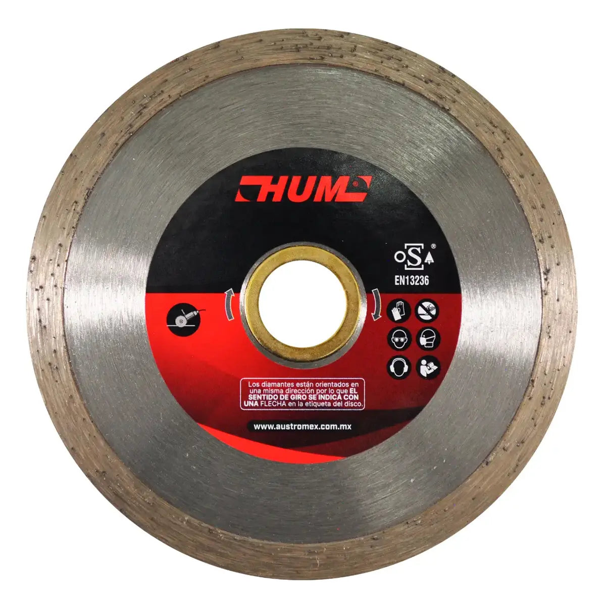 Disco De Diamante 4"X0.08X7/8" Rin Continuo Usos Generales (Hum)