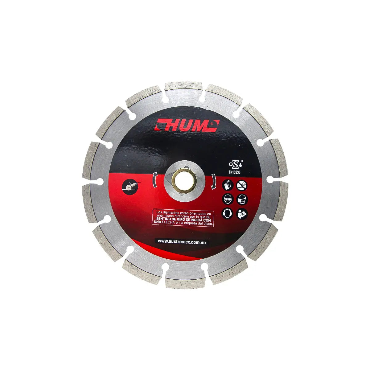 Disco D/Diamante 7"X2.2X22.2 Rin Segmentado Usos Generales (Hum) (Reductor Rombico Y De 22.2 A 15.9M
