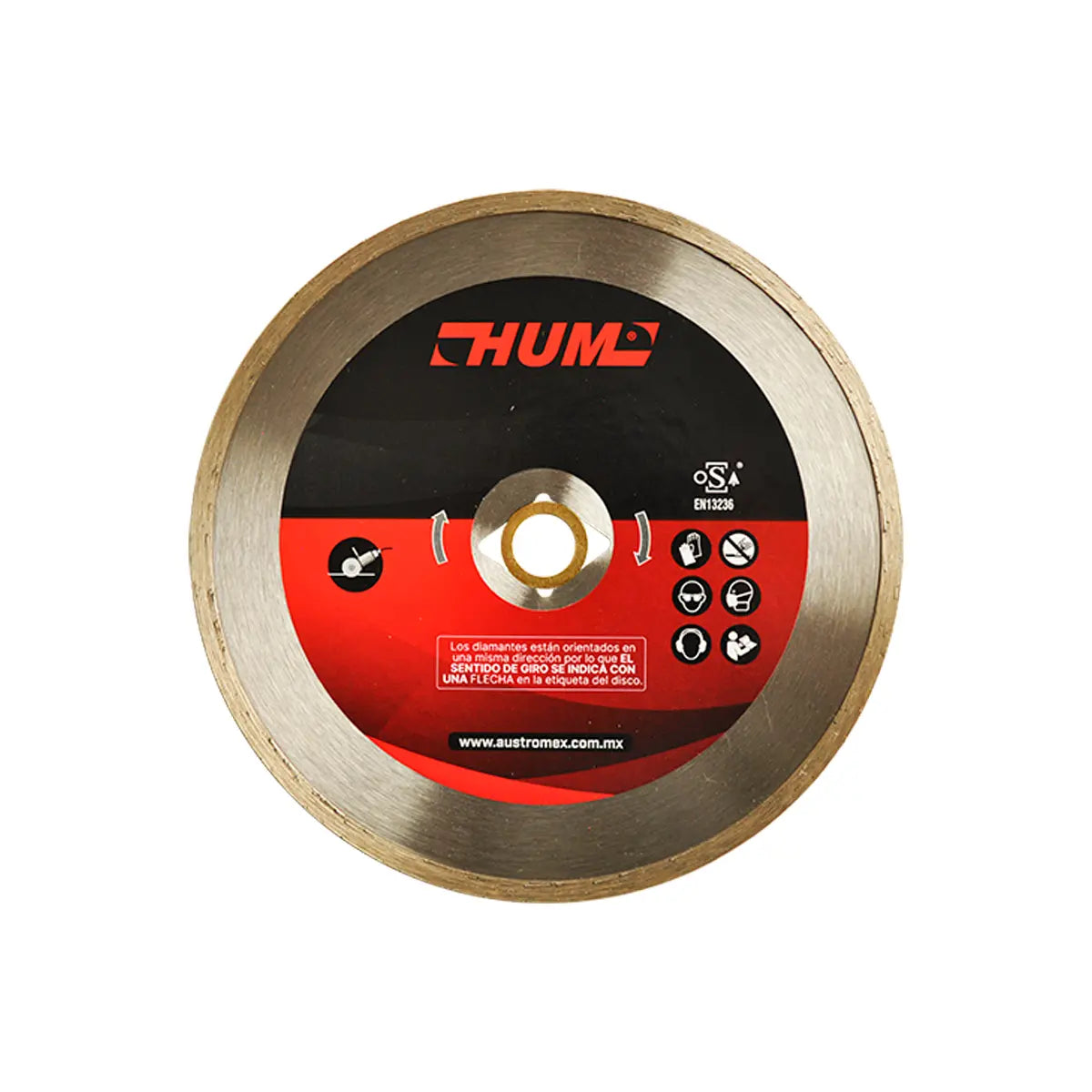 Disco D/Diamante 7"X2X22.2 Rin Continuo Usos Generales (Hum) (Reductor Rombico Y De 22.2 A 15.9Mm)