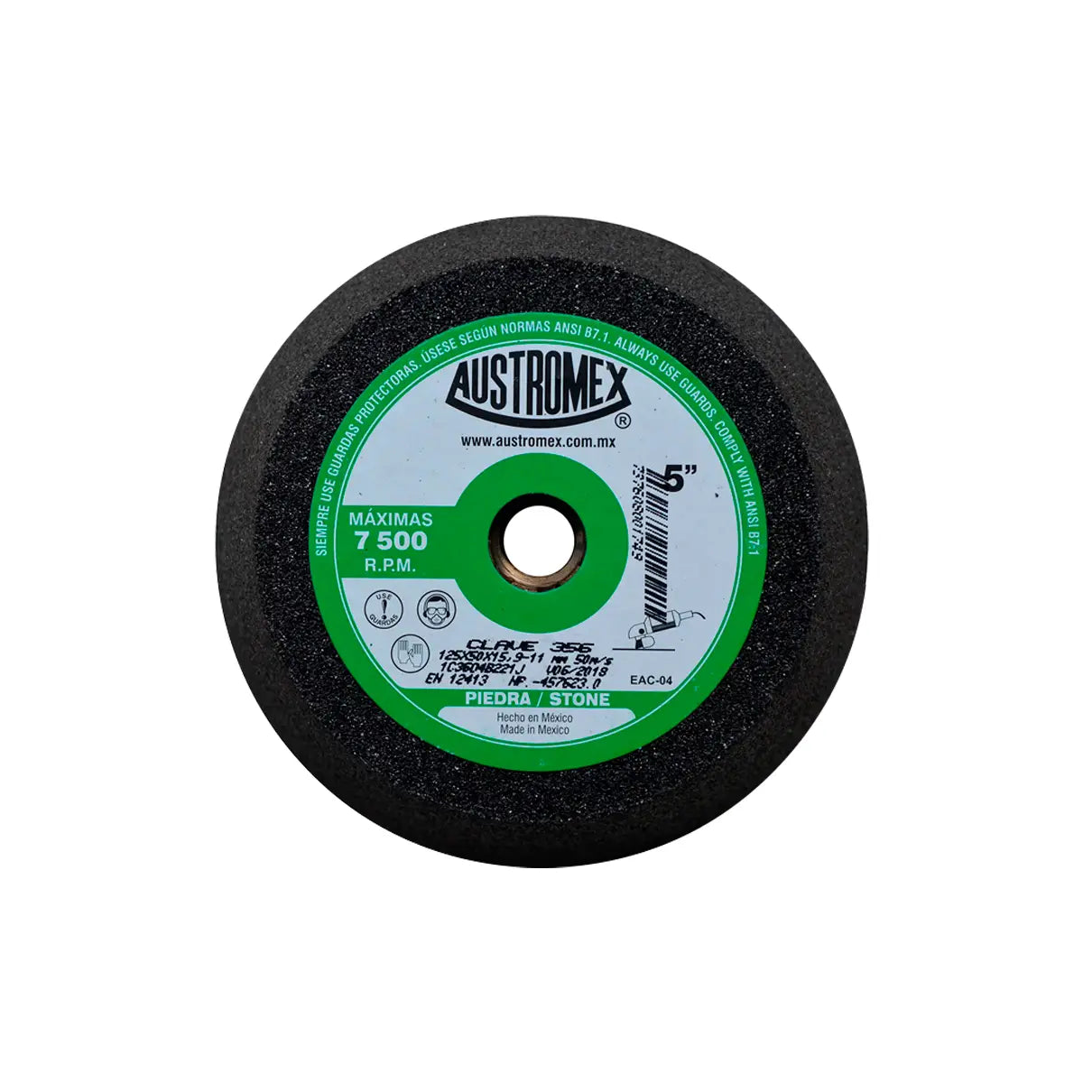 Copa Abrasiva 5"X2"X5/8-11 Grano 36 (Uso En Pied-Conc-Ladr-Marm-Gran)