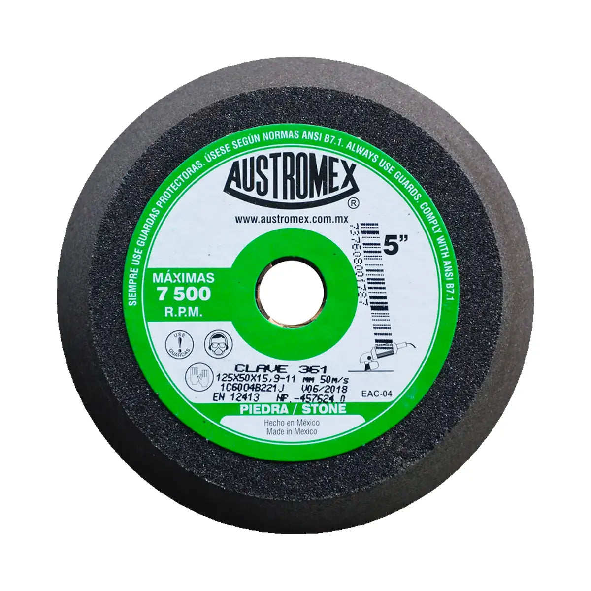 Copa Abrasiva 5"X2"X5/8-11 Grano 60 (Uso En Pied-Conc-Ladr-Marm-Gran)