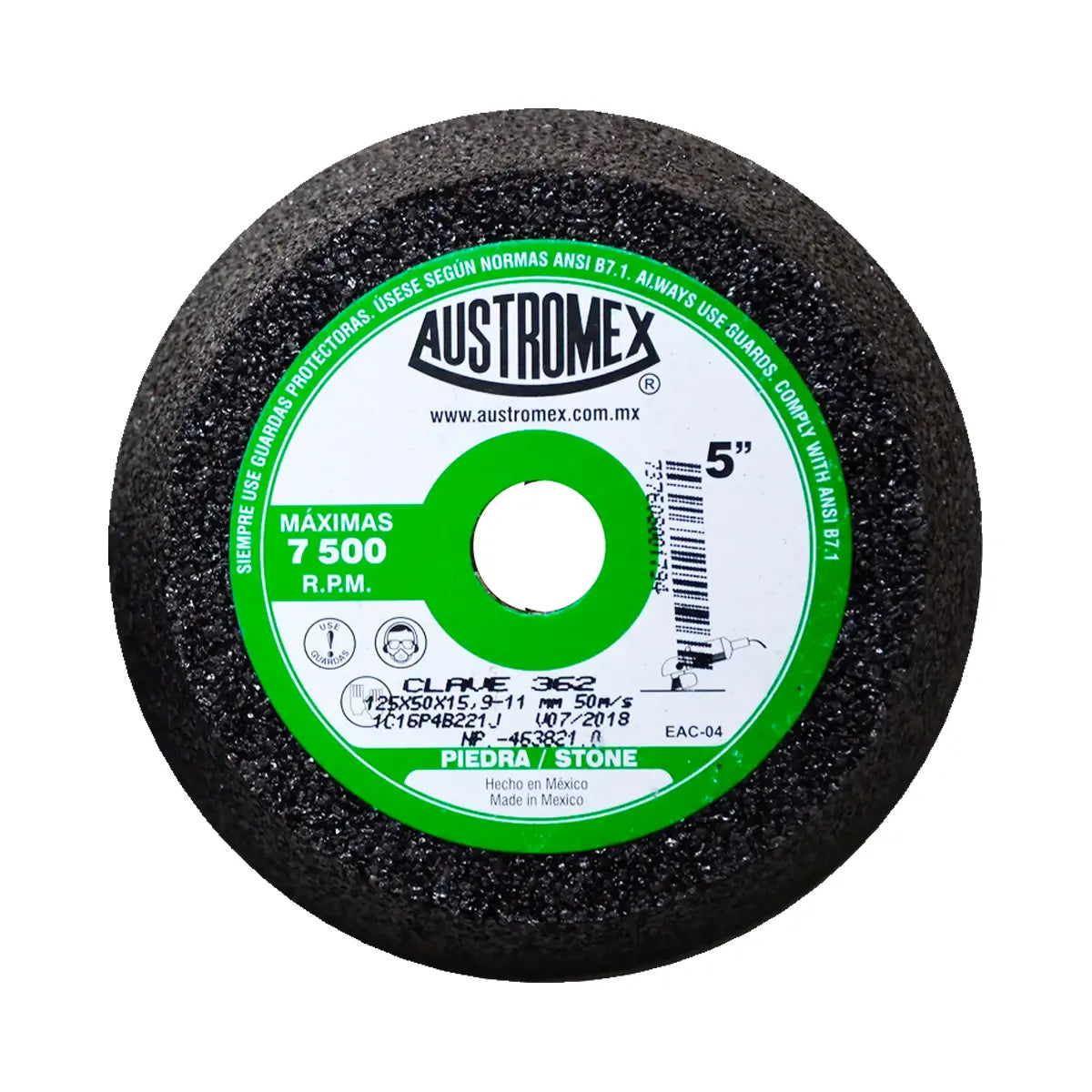 Copa Abrasiva 5"X2"X5/8-11 Grano 16 (Uso En Pied-Conc-Ladr-Marm-Gran)