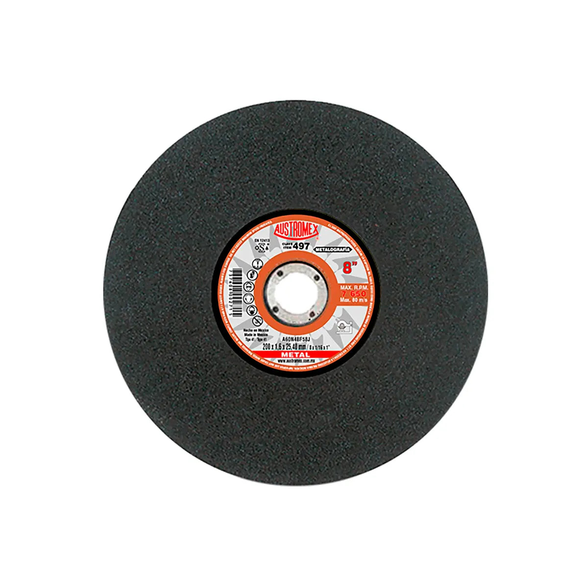 Disco Para Corte De Metalografica 8"X1/16"X1" Frio Y Rapido