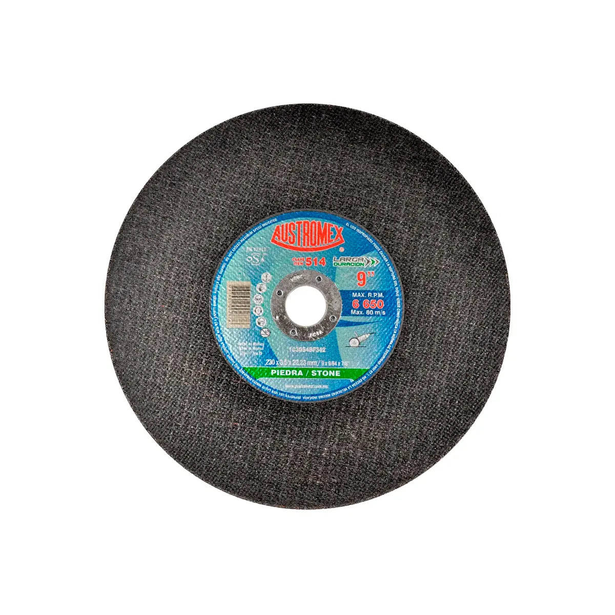 Disco Para Corte De Piedra 9"X9/64"X7/8" Larga Duracion