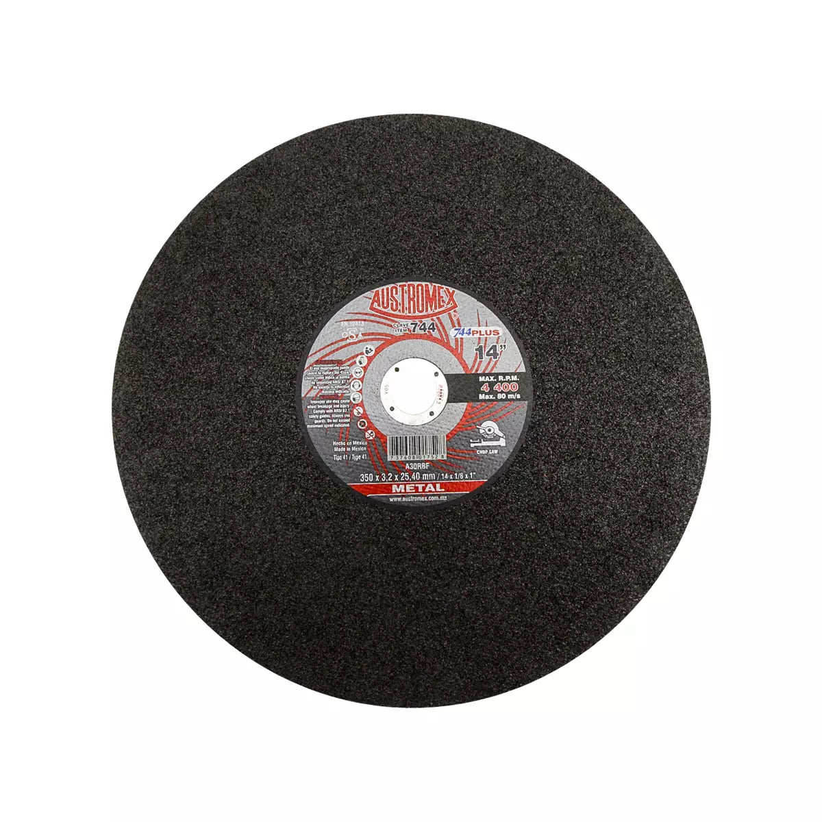 Disco Para Corte De Metal 14"X7/64"X1" Solidos