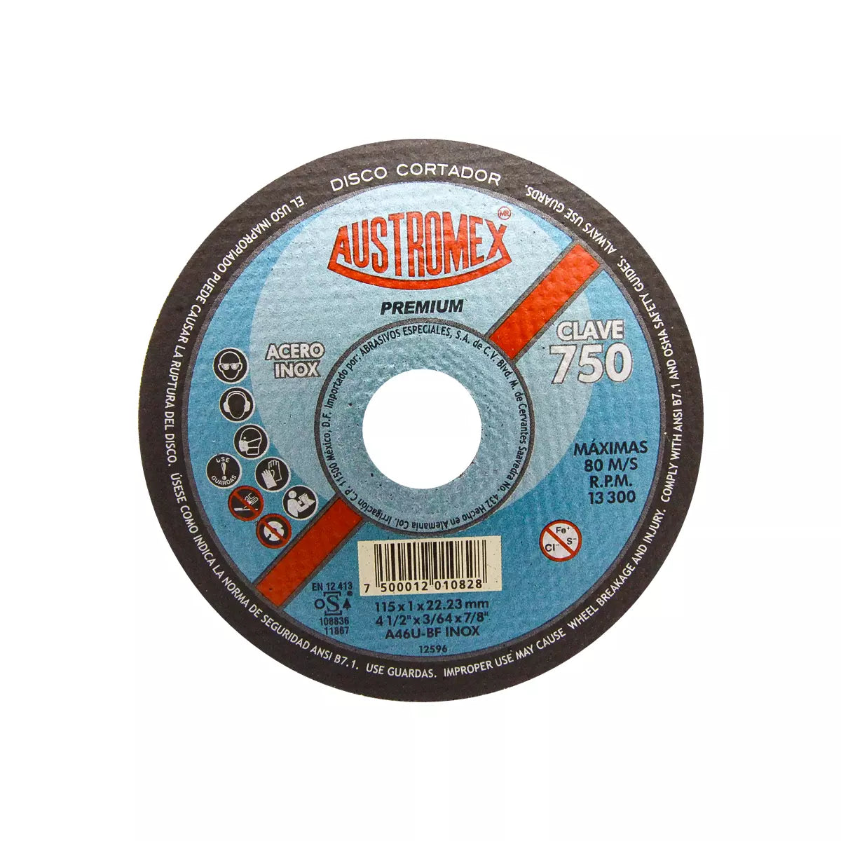 Disco Para Corte De Acero Inoxidable 4.1/2"X1Mmx7/8" Super Delgado (Premium)