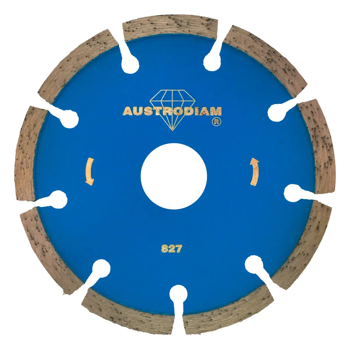 Disco De Diamante 4.1/2"X0.09"X7/8" Segmentado Usos Generales Azul Bronce