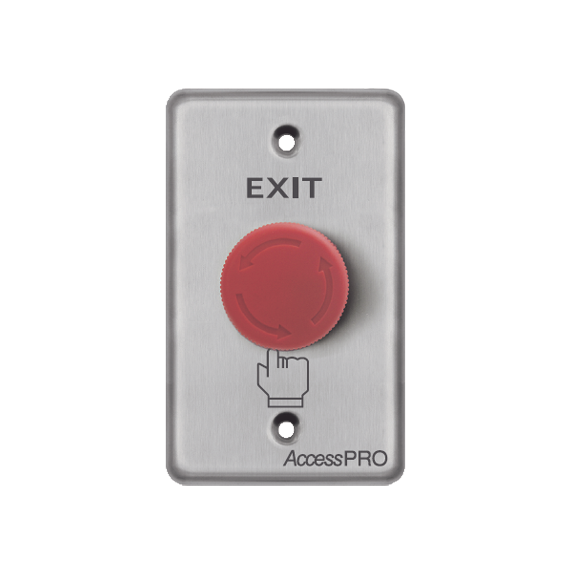ACCESSPRO - Botón de Paro de Emergencia / Salida de Emergencia en Color Rojo / Tipo enclavado