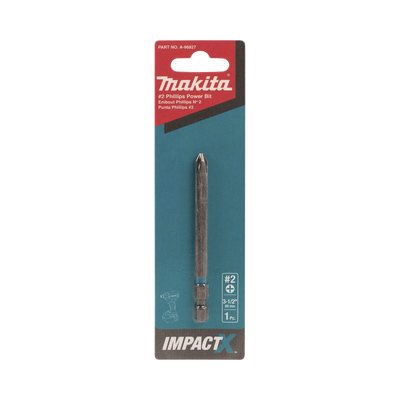 MAKITA - Punta phillips de 3-1/2" ( 89mm ) impact-x ph2 del # 2, blister con 1 pieza