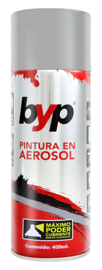 Pintura en aerosol byp metalico ALUMINIO ALTA TEMPERATURA