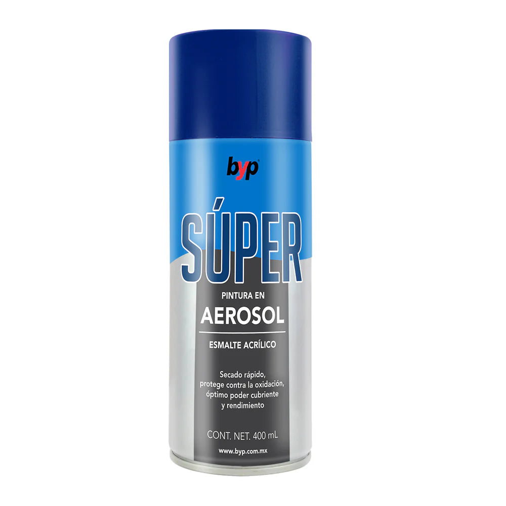 Pintura en aerosol byp acrilico super AZUL ACUARIO
