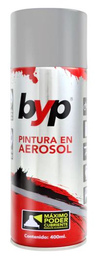 Pintura en aerosol byp metalico ALUMINIO