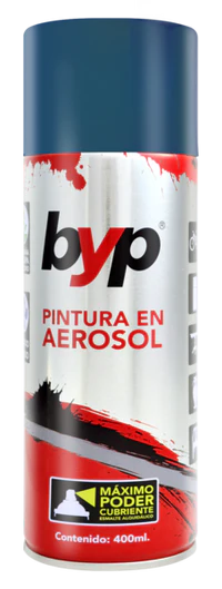 Pintura en aerosol byp metalico AZUL METALICO