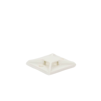 PANDUIT - Montaje-Sujetador Para Cable de 4 Vías, con Adhesivo, 25.4 x 25.4mm (1in x 1in), Color Blanco, Uso en Interior, 1 pieza