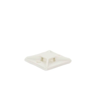 PANDUIT - Montaje-Sujetador Para Cable de 4 Vías, con Adhesivo, 25.4 x 25.4mm (1in x 1in), Color Blanco, Uso en Interior, 1 pieza