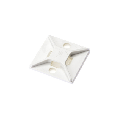 PANDUIT - Montaje-Sujetador Para Cable de 4 Vías, con Adhesivo, 25.4 x 25.4mm (1in x 1in), Color Blanco, Uso en Interior, 1 pieza