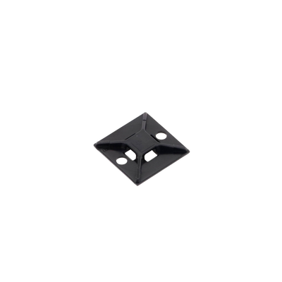 PANDUIT - Montaje-Sujetador Para Cable de 4 vías, con Adhesivo Acrilico, 25.4 x 25.4mm (1in x 1in), Color Negro, Uso en Exterior, 1 pieza