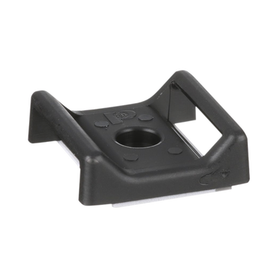 PANDUIT - Sujetador Para Cable, con Adhesivo, 28.5 x 28.5 mm (1.12 in x 1.12 in), Color Negro, Paquete de 100pz