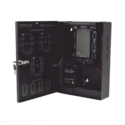 ROSSLARE SECURITY PRODUCTS - Controlador de Acceso para 2 Lectoras / 30,000 Tarjetas / 20,000 Eventos / Incluye Gabinete y Fuente de Alimentación / Nueva Generación!