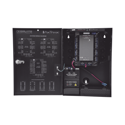 ROSSLARE SECURITY PRODUCTS - Controlador de Acceso para 4 Lectoras / Expandible a 4 Lectores Adicionales / 30,000 Tarjetas / 20,000 Eventos / Incluye Gabinete y Fuente de Alimentación / Nueva Generación!