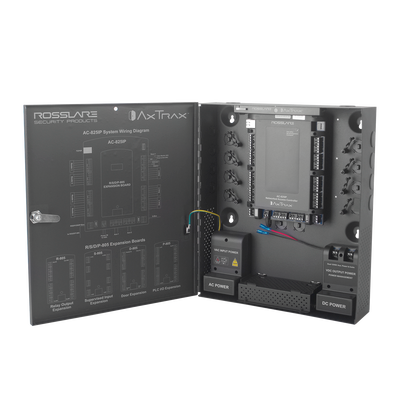 ROSSLARE SECURITY PRODUCTS - Controlador de acceso para 4 lectoras / Expandible a 56 Lectoras / Compatible con Sistema de Elevadores / 100,000 Usuarios