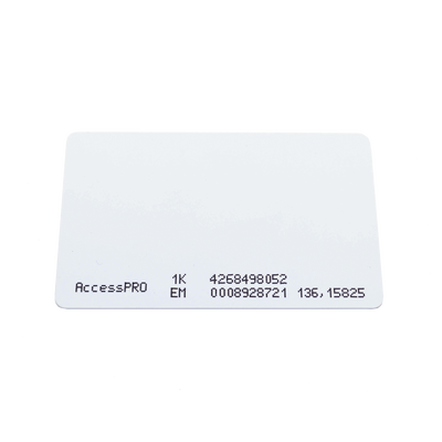 ACCESSPRO - Tarjeta Dual / Proximidad 125kHz EM / MIFARE 13.56MHz 1K / CR80 ISO / 85.6 x 54 x 1 mm