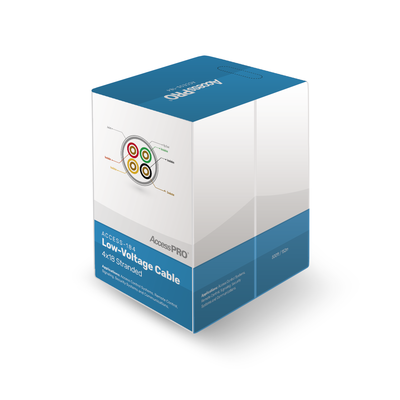 ACCESSPRO - Bobina de 152 metros, 4 x 18 AWG, FRPVC, CM, para aplicaciones en control de acceso