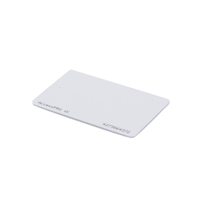 ACCESSPRO - Tarjeta MIFARE Classic / Tipo ISO Card / Memoria 1Kb / Imprimible / Frecuencia 13.56 Mhz
