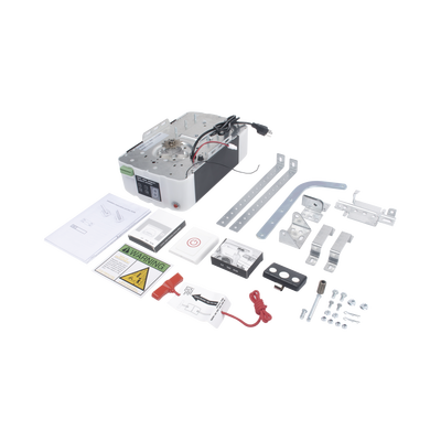 ACCESSPRO - Kit D/ Puertas D/  Garage / 1/2HP / Fuerte / Silencioso / Incluye riel tipo T de 3mts / Compatible con APP / 2 Controles Inalámbricos Visera / 1 Control Inalámbrico Pared / Respaldo Energia.