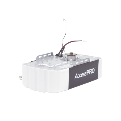 ACCESSPRO - Kit D/ Puertas D/  Garage / 1/2HP / Fuerte / Silencioso / Incluye riel tipo T de 3mts / Compatible con APP / 2 Controles Inalámbricos Visera / 1 Control Inalámbrico Pared / Respaldo Energia.