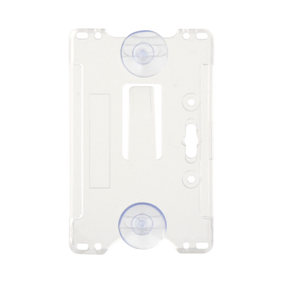 ACCESSPRO - Porta tarjeta de plastico ABS / Transparente / Compatible con tarjetas ACCESSCARDEPC / PROCARDX o Formato CR80