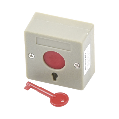 ACCESSPRO - Botón de Pánico a Prueba de Fuego / Restablecimiento con Llave / Tamaño Compacto para Fácil Instalación