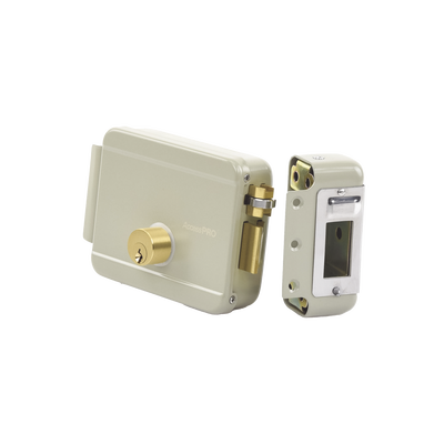 ACCESSPRO - Cerradura Eléctrica / Incluye Llave / Exterior / Derecha