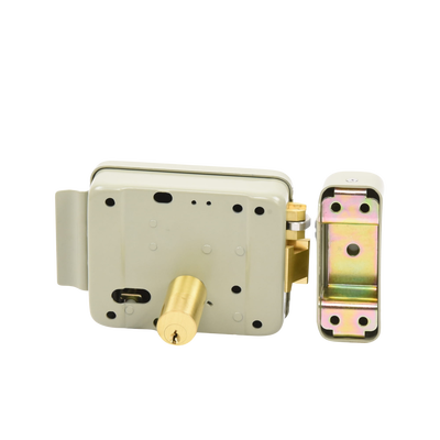 ACCESSPRO - Cerradura Eléctrica con Botón de Salida / Incluye Llave  / Exterior / Izquierda