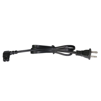 EPCOM POWERLINE - Cable de Alimentación Eléctrica para 120-240 Vca / 1 Metro (3.28 Pies) / 2 Clavijas Tipo Americano / Conector en Forma Tipo L