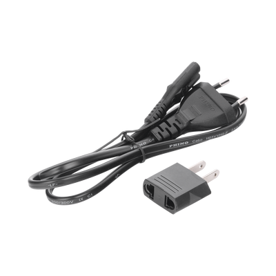 EPCOM POWERLINE - Cable de Corriente Bifásico Conector Tipo 8 (1 Metro (3.28 Pies))