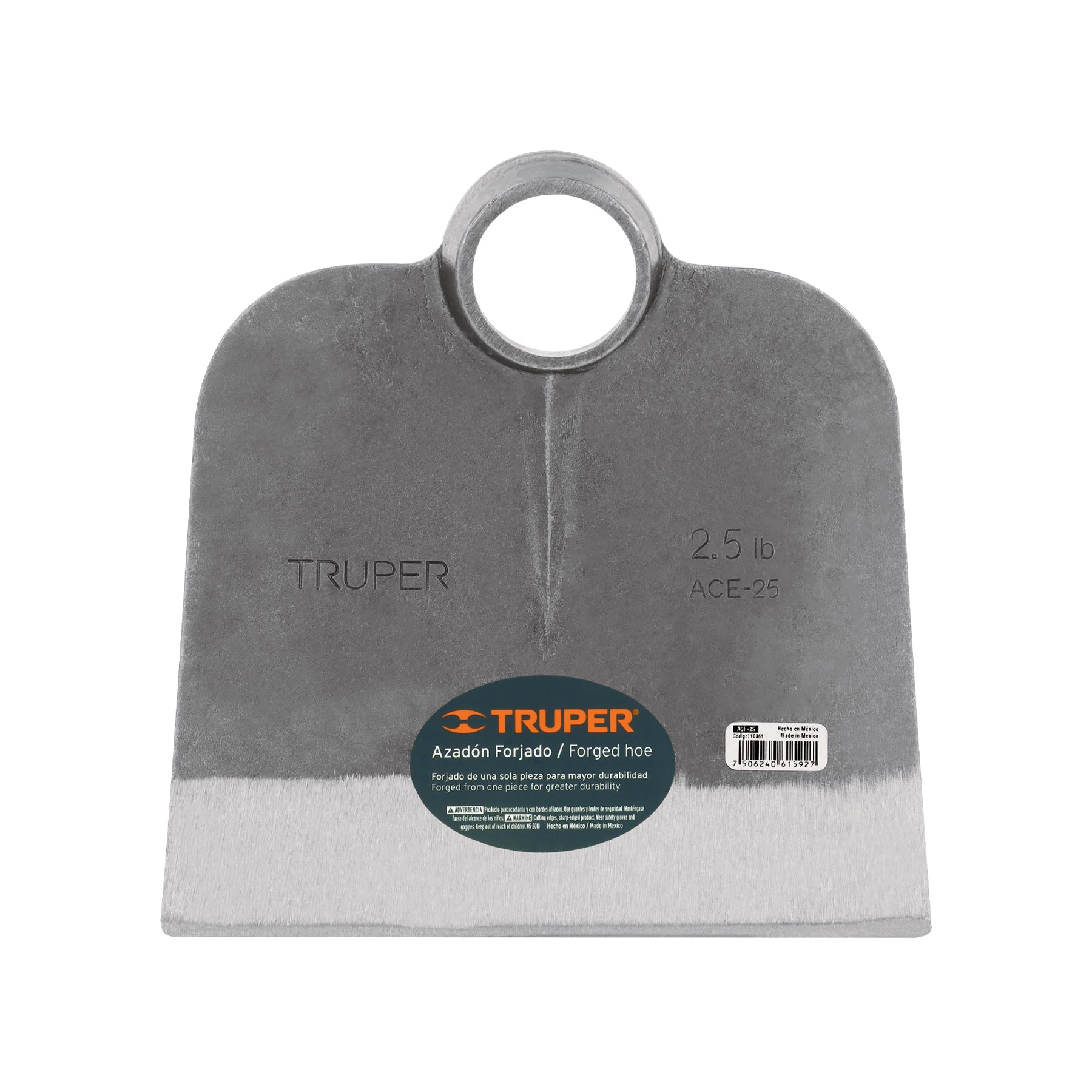 Azadon Centroamericano 2.5 lb, sin mango, TRUPER