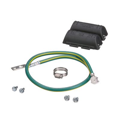 PANDUIT - KIT de Tierra Física de Cable Blindado 6 AWG. Color Verde / Amarillo con Terminación en Extremos.
