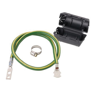 PANDUIT - KIT de Tierra Física de Cable Blindado 6 AWG. Color Verde / Amarillo con Terminación en Extremos.