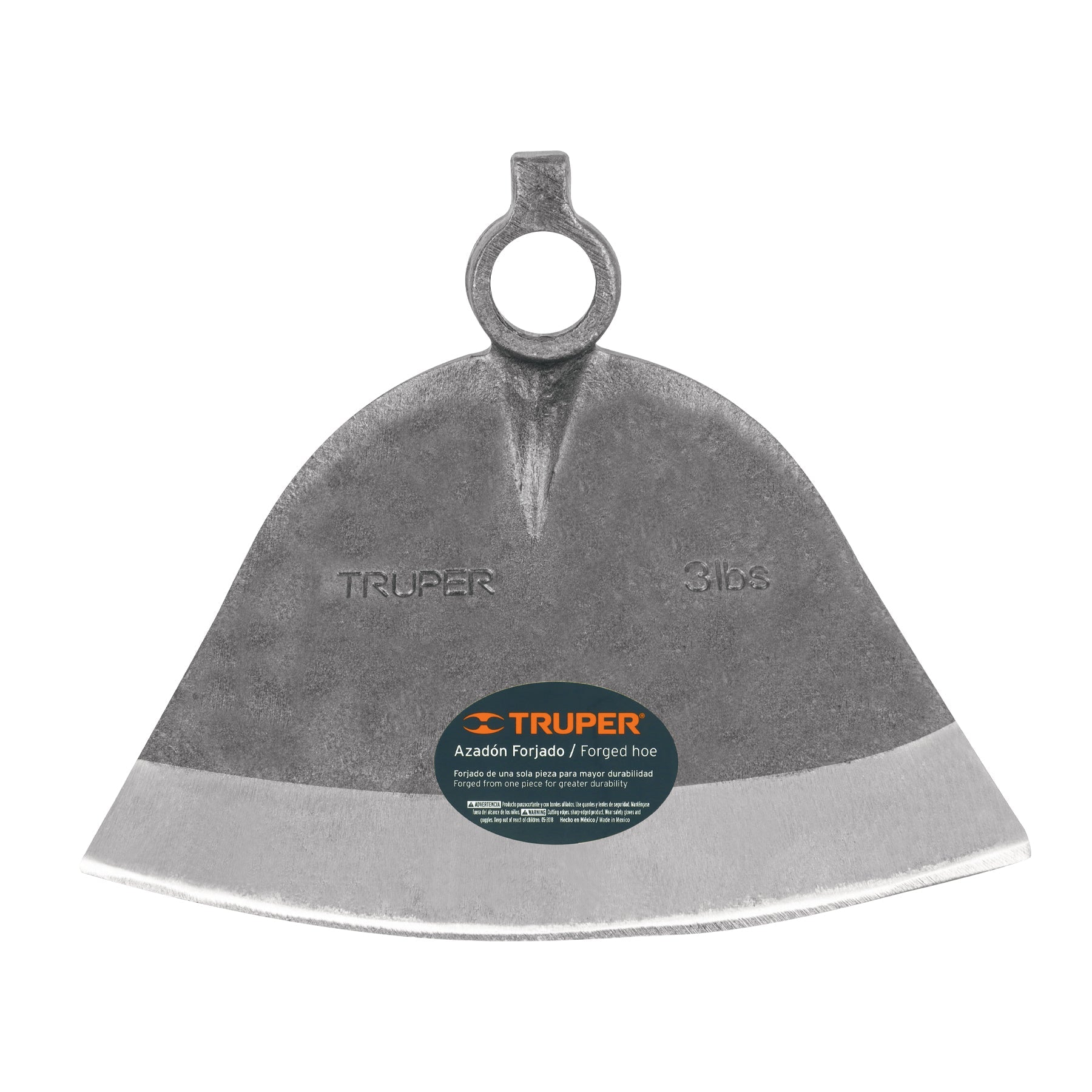 Azadon Cordoba No. 3 de 2.8 lb, sin mango, TRUPER