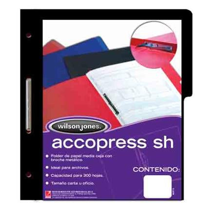 ACCO - Carpeta Acco Press T3 SH-943 Carta Negro C/10