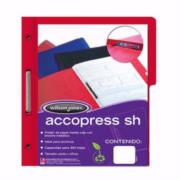 ACCO - Carpeta Acco Press Media Ceja Oficio C/Broche Color Rojo C/10