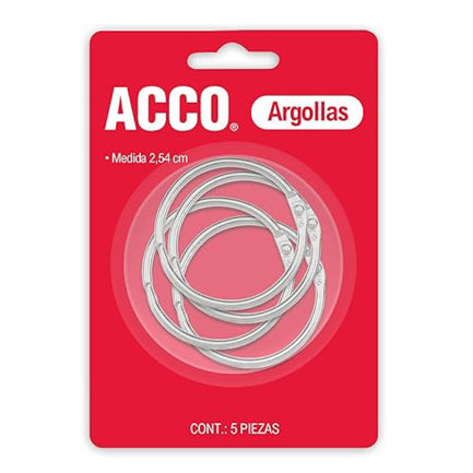 ACCO - Argollas Acco 1 Blister 5pzs