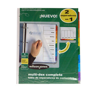 ACCO - SEPARADOR ACCO 443 MULTIDEX BASIC 8 DIVISIONES
