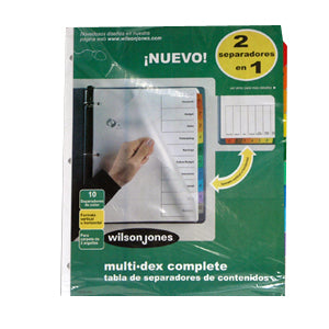 ACCO - SEPARADOR ACCO 444 MULTIDEX BASIC 10 DIVISIONES