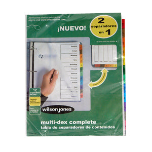 ACCO - SEPARADOR ACCO 445 MULTIDEX BASIC 12 DIVISIONES