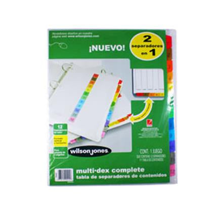 ACCO - SEPARADOR ACCO 445 MULTIDEX BASIC 12 DIVISIONES